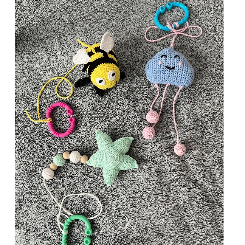 Produktbild för Skallror/ barnvagnens leksaker 
