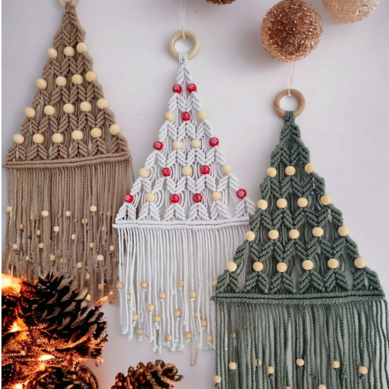 Produktbild för Julgran Macrame dekoration